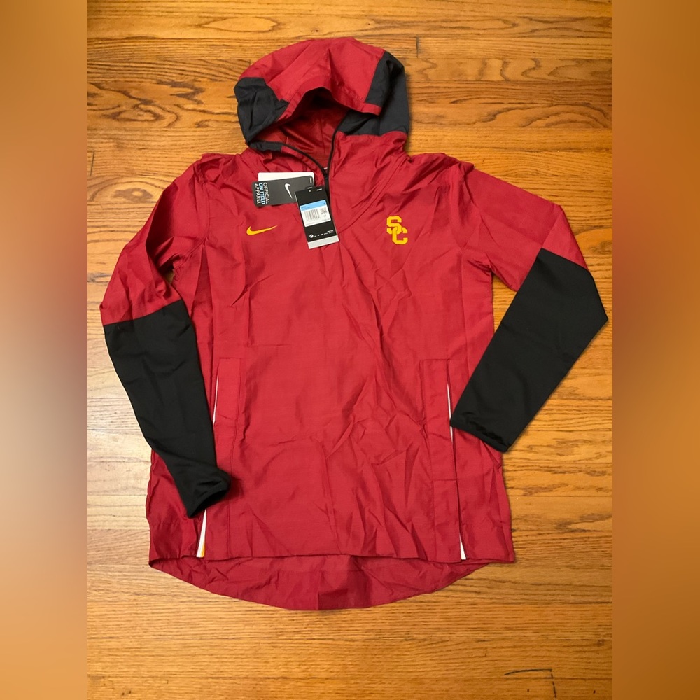 NIKE NCAA USC TROJANS ON THE FIELD WINDBREAKER MEN'S NWT MSRP$100